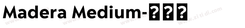 Madera Medium字体转换